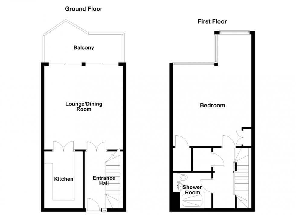 Floorplan for Seaford Court, Esplanade, Rochester, Kent, ME1 1QA
