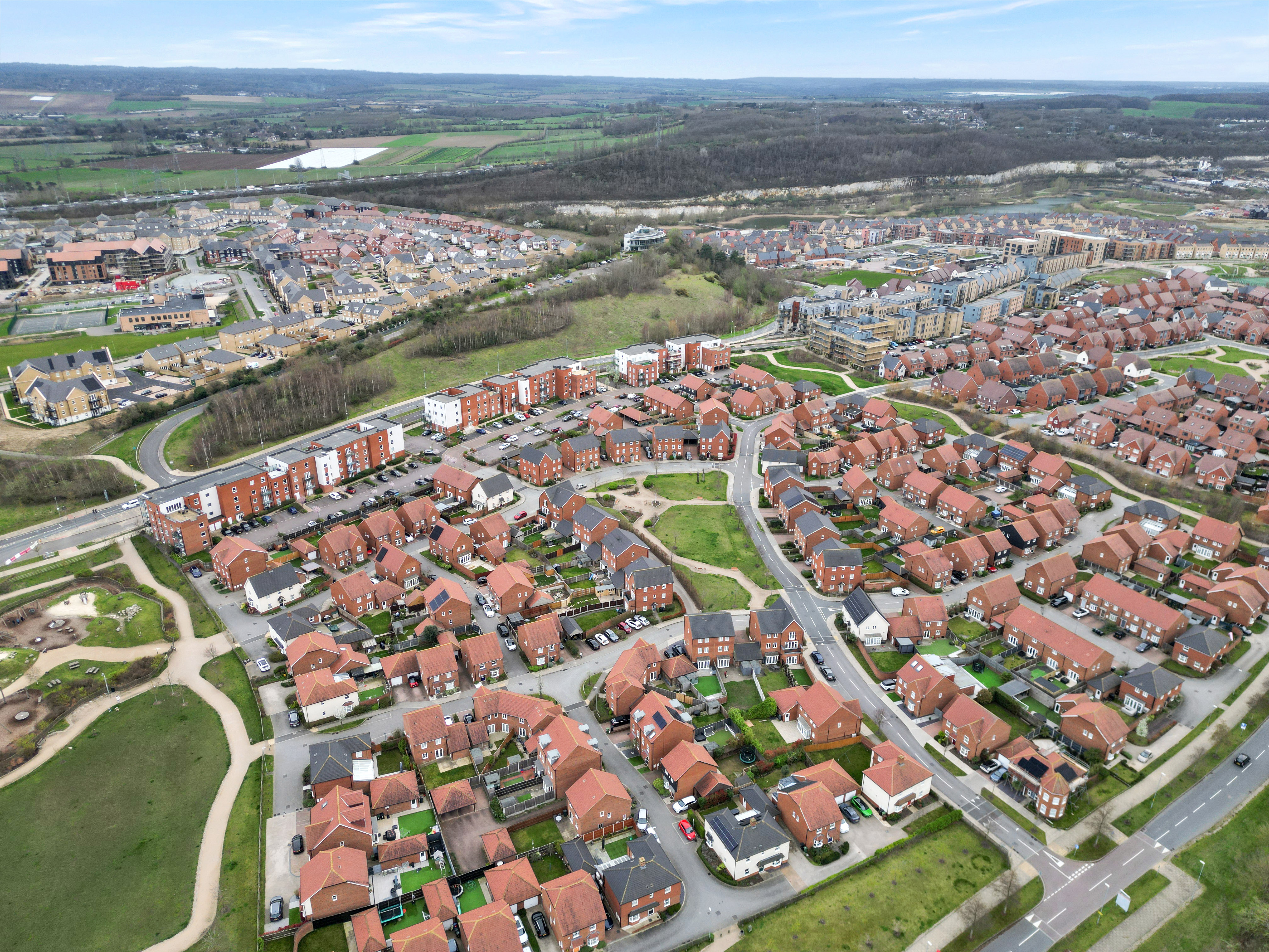 Ebbsfleet from the air